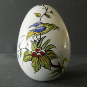 Egg with St Omer polychrome hand painted decoration