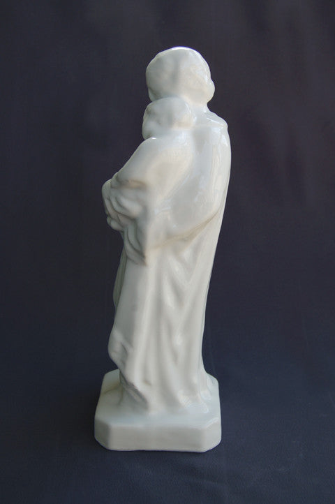 Earthenware St-Joseph to the child Statue