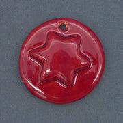 Earthenware Star disc ornament