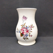 Earthenware Bonneau vase with Strasbourg hand painted decoration