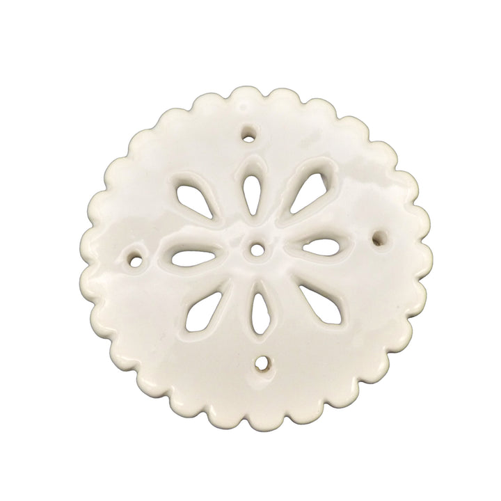 Bourg-Joly openwork ornament in white