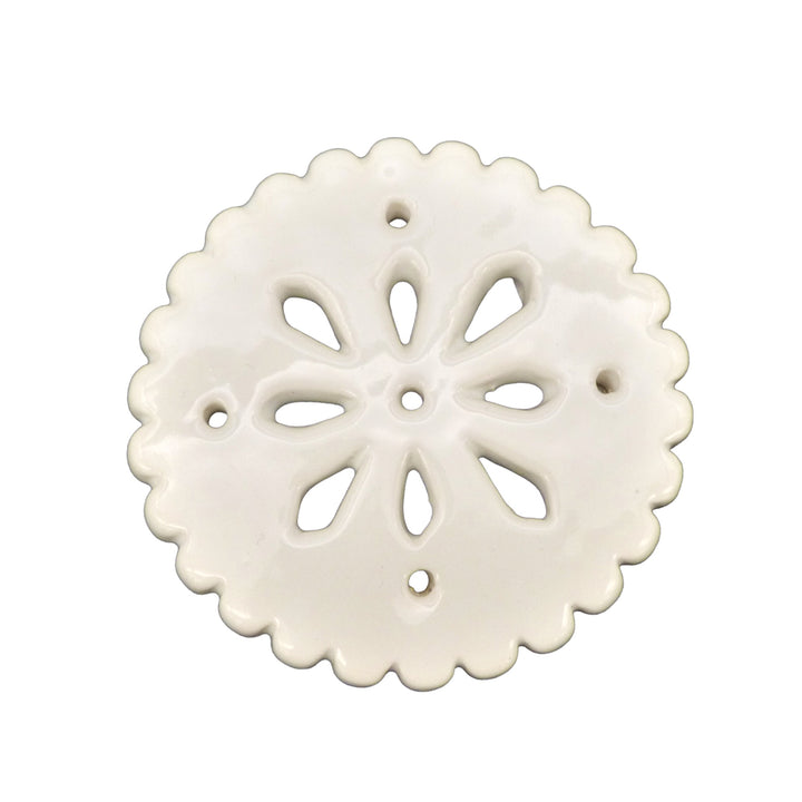 Bourg-Joly openwork ornament in white