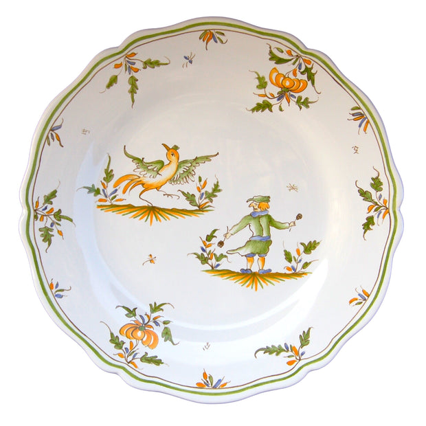 Feston plate with hand painted decoration Moustiers 18