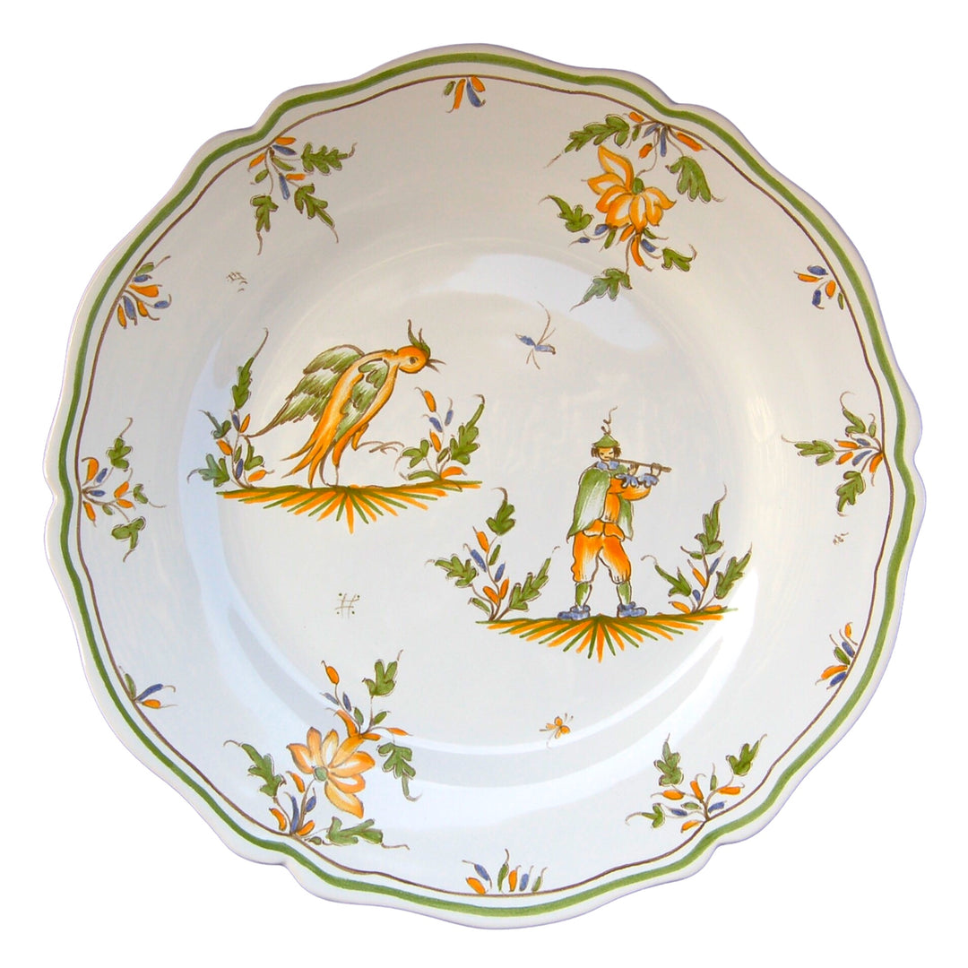 Feston plate with hand painted decoration Moustiers 19