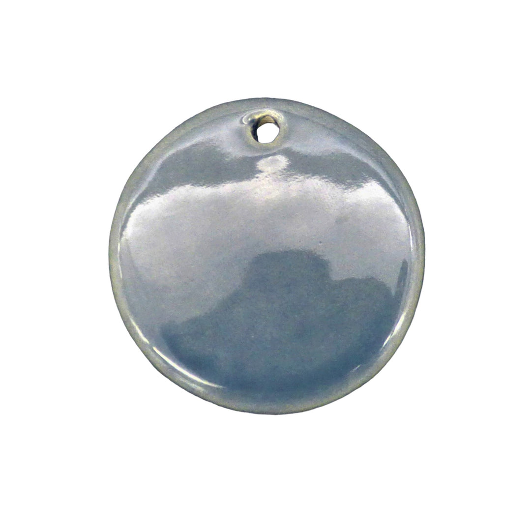 Disc ornament in grey