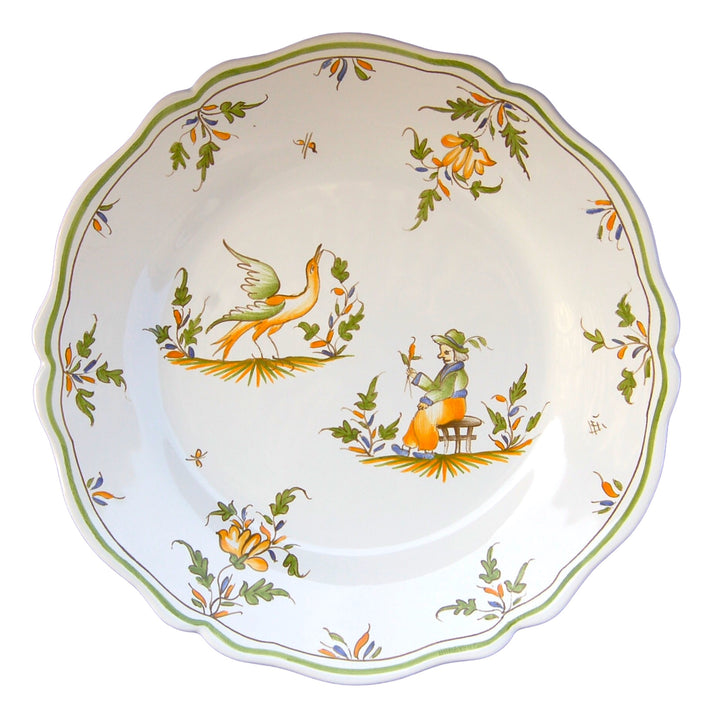 Feston plate with hand painted decoration Moustiers 21