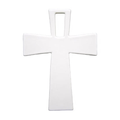 White Earthenware Openwork Straight Cross