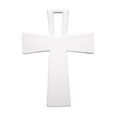 White Earthenware Openwork Straight Cross