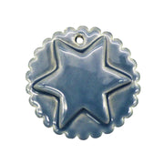 Bourg-Joly Star disc ornament in grey