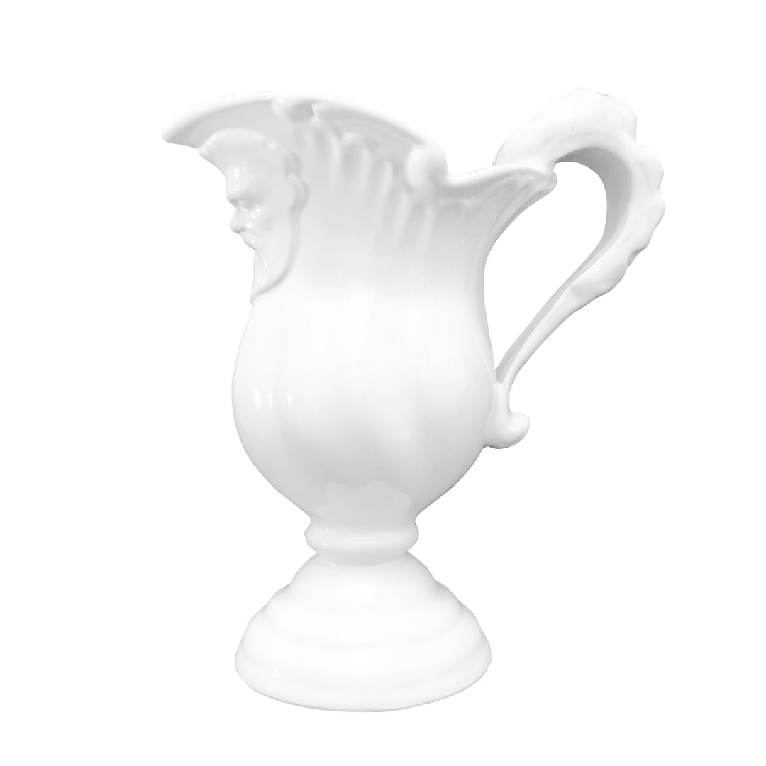 Earthenware Pichet Casque Ovale Jug vase
