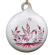 Boule ornament with Moustiers bird decoration