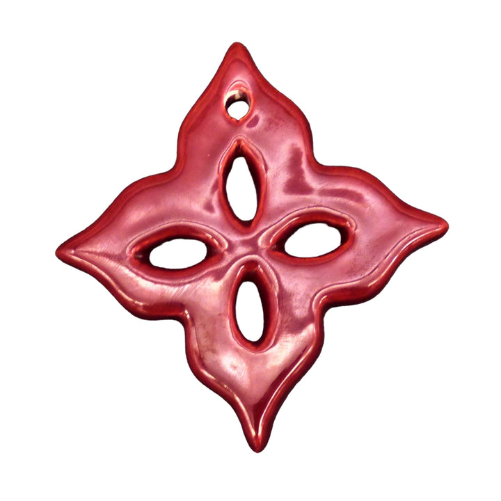 Earthenware Quatrefoil ornament