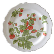 Feston Plate with hand painted Pouplard Fraise decoration