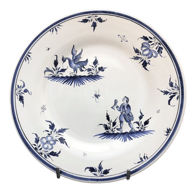 Feston plate with hand painted decoration Moustiers 8