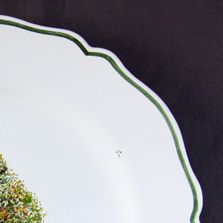 Feston plate with Topiaire 2 hand painted decoration