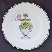 Feston plate with Topiaire 6 hand painted decoration