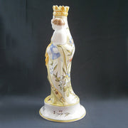 Earthenware Virgin of Childbirth with St-Omer hand painted decoration